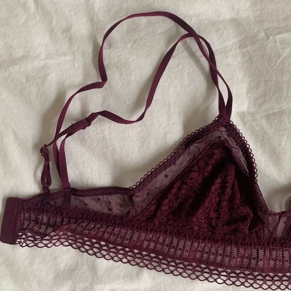 Victoria Secret Purple Burgundy Bralette